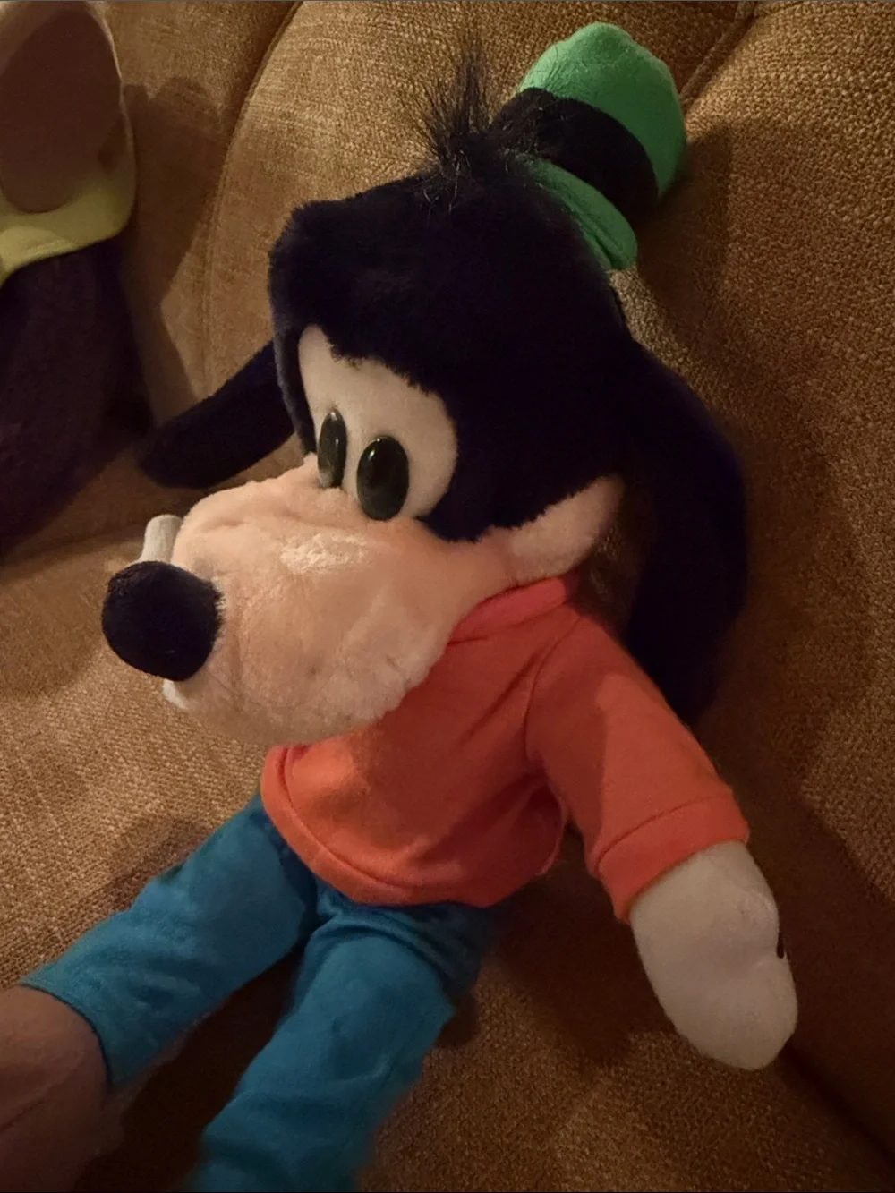 Vintage Disney Goofy Plush 1990s Orange Shirt Blue Pants Green Hat